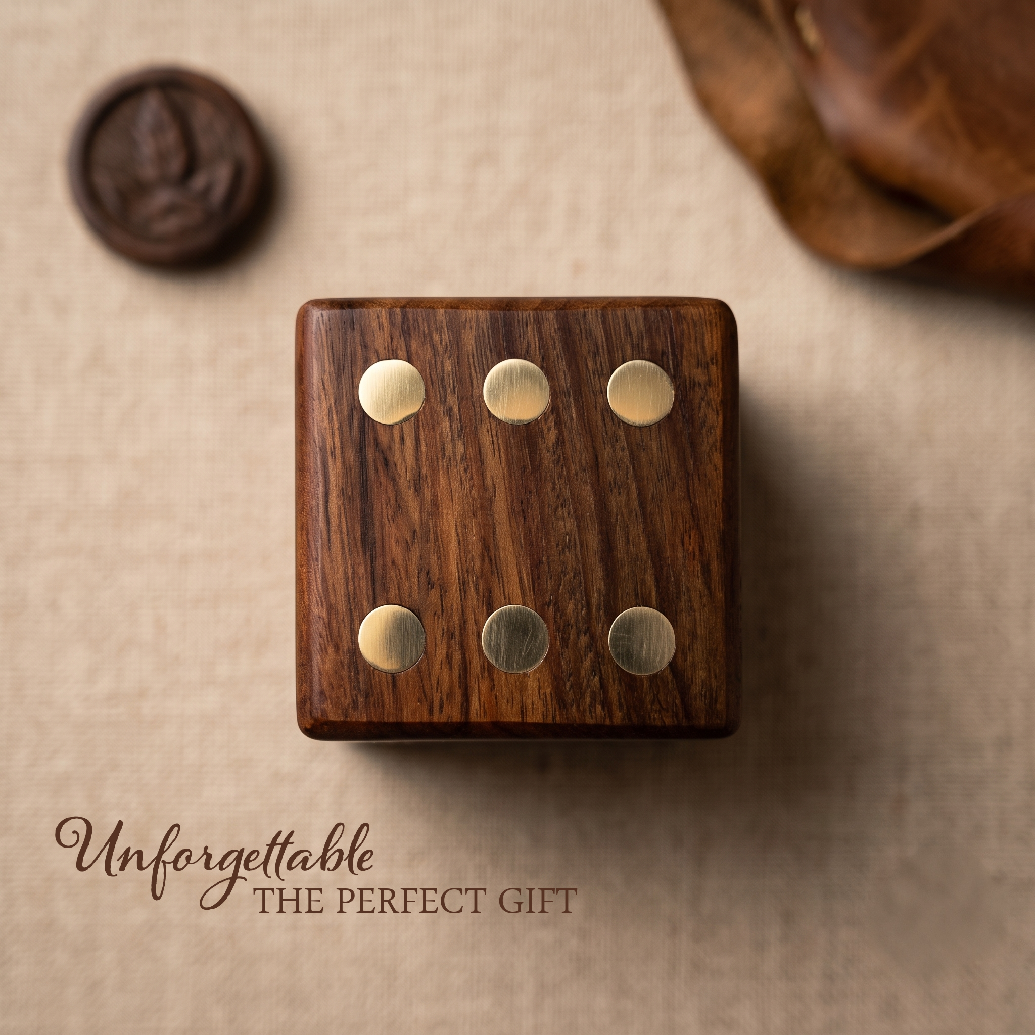 Wooden Dice Box, Personalized Game Accessories, DnD, Yahtzee - Birthday Gift, Set of 5 Dices - Image 8