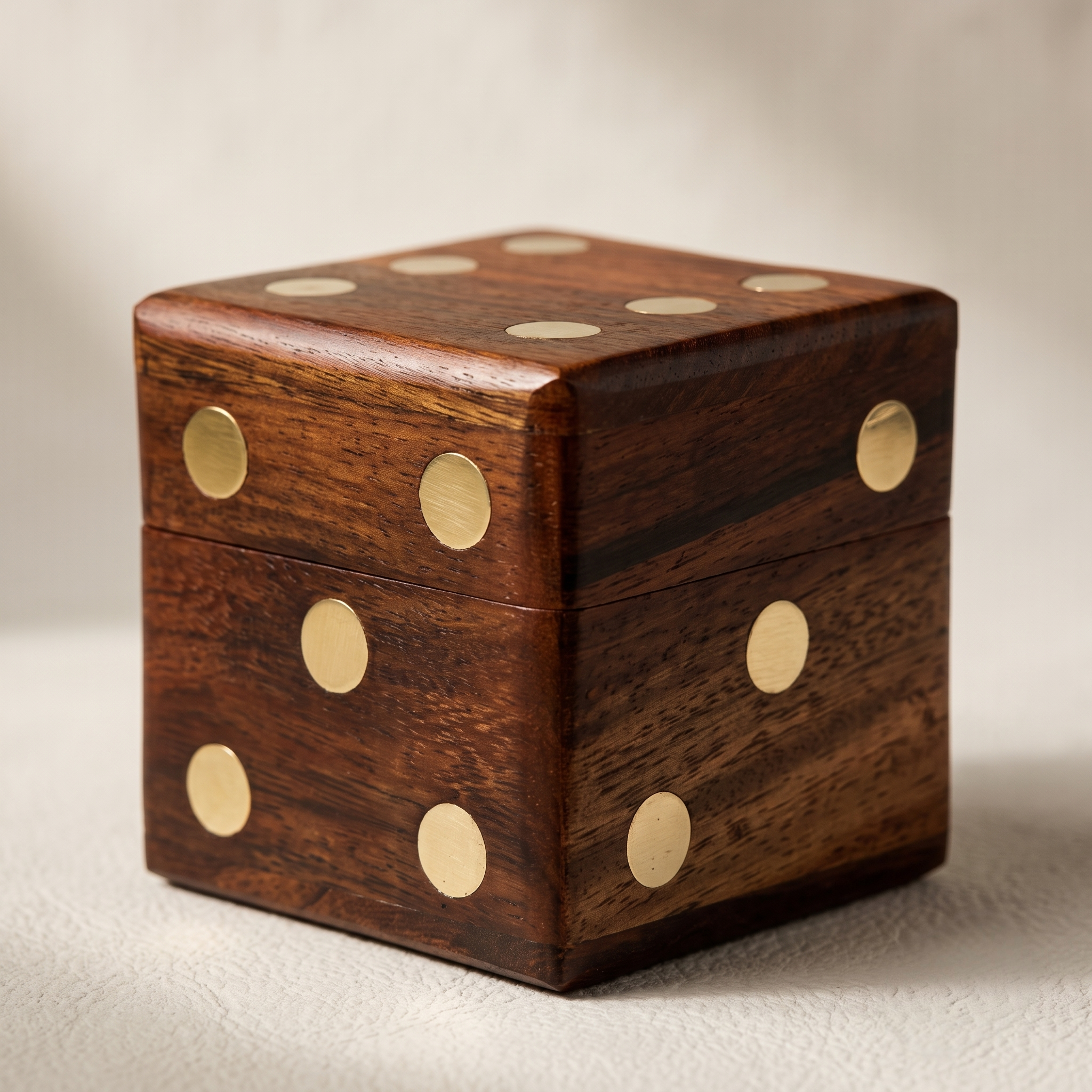 Wooden Dice Box, Personalized Game Accessories, DnD, Yahtzee - Birthday Gift, Set of 5 Dices - Image 2