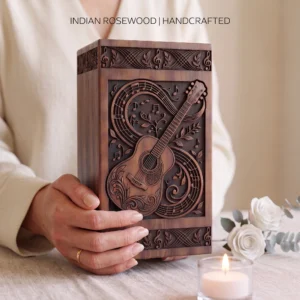 wooden cremation urn for human and pet ashes memorial box keepsake