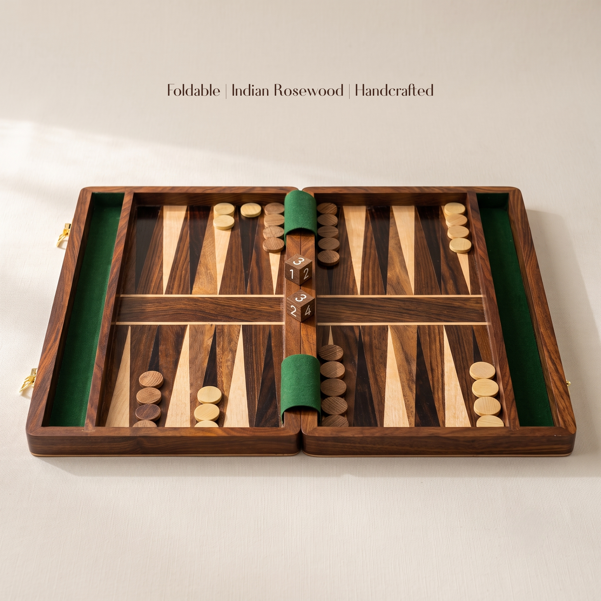 Personalized Wooden Backgammon Board | Personalized Custom Travel Game Set - Christmas, Birthday Gift - Image 3